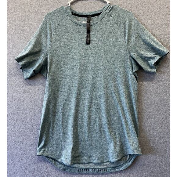 lululemon athletica Other - Lululemon Shirt Mens M Aqua Drysense Training Better Each Day Stretch Athletic